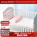 水星儿童（MERCURY Kids）幼儿园全棉抗菌床褥罩(奶油粉/粉桃桃)60cm×135cm 婴幼儿A类