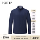 PORTS秋冬款男装商务休闲舒适保暖棉衣MM9J115NZO006 NAVY GREY M