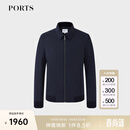 PORTS宝姿男装秋冬款休闲保暖加棉飞行夹克MM9J103NWF029 DK NAVY S