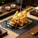 松香韵貔貅茶宠财源滚滚摆件变色可养茶玩茶桌茶盘配件送领导长辈礼品 变色财源滚滚貔貅茶宠（金色）