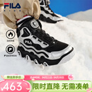 FILA儿童童鞋棉靴2025年冬季男中大童儿童棉鞋 黑/太空银-BS 39