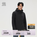 KOLON SPORT/可隆户外冲锋衣2级 男子透湿防风耐磨2L防水夹克 LHJK6MNT01-BK 黑色 L 175/96A