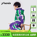 phenix菲尼克斯专业单双板儿童滑雪服套装冬季加厚保暖防风防寒防水外套 亮绿 150cm
