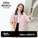 little MO&Co.三三同款亲子little moco童装26春新款男女童两件套棉服外套内胆 粉紫色 165 165/80