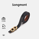 Songmont山下有松女士腰带双面自由搭配裤带头层牛皮装饰皮带 环环相扣S码 现货