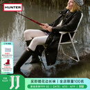 HUNTER雨靴户外露营女鞋惠灵顿经典英伦防水防滑骑士靴女长筒女靴高筒靴 哑光黑色/BLK 37