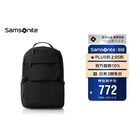 新秀丽双肩包时尚商务电脑包通勤大容量背包黑色 15.6英寸 NX5*09001