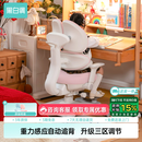 黑白调G6Pro儿童学习椅写字椅人体工学追背椅带脚踏升降【3区自动追背】