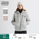 Teenie Weenie小熊女装卫衣秋冬季时尚休闲舒适基础简约连帽外套 中灰色 M