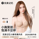 完美记忆徐艺洋同款聚拢文胸粉底液内衣女美背无痕隐形防下垂收副乳胸罩