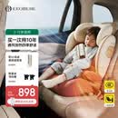 怡戈（Ekobebe）白骑士儿童安全座椅3-12岁大童增高垫车载座椅i-size认证通风加热