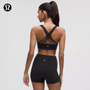 lululemon丨FlexyFlex女士瑜伽交叉肩带内衣A-C 速干 LW2EG5S 黑色 S /M