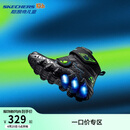Skechers斯凯奇儿童中帮闪灯靴男童冬季靴子舒适保暖鞋400122L