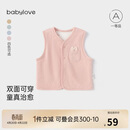 babylove婴儿马甲春秋季双面穿坎肩百搭马夹男女宝宝洋气背心外套上衣内搭