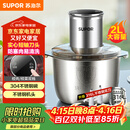 苏泊尔（SUPOR）绞肉机家用 绞馅机 碎肉机 电动多功能料理搅拌打肉饺子肉馅蒜蓉机JRJ02S-G200