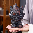 CAMBRASS紫陶麒麟摆件套装客厅办公室桌面轻奢陶瓷家居装饰品茶宠可养送礼 紫陶麒麟-公【礼盒包装】