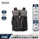 途明（TUMI）ALPHA BRAVO男士双肩包翻盖大容量双肩背包炭黑色 礼物