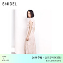 SNIDEL连衣裙女26春夏新品优雅收腰荷叶边小飞袖印花SWFO261103 浅粉色 M (1)