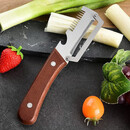 多功能削皮葱丝刀厨房土豆刮皮刀家用刨大葱刀果蔬去皮芦笋冬瓜刨 木柄削皮刨葱刀