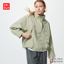 优衣库女装防风立领茄克/外套夹克早春26春夏新款484709 50 浅绿色 M