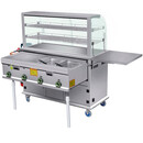 苏勒燃气小吃车商用推车摆摊铁板烧平扒炉手抓饼油炸锅移动多功能餐车 豪华版扒炉小吃车