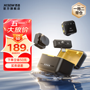 西圣（XISEM）Mike2新升级无线麦克风夹领式一拖二直播设备降噪拍视频录音专用收音纽扣式领夹麦克风 Mike2 安卓苹果通用【一拖二配充电仓】黑色