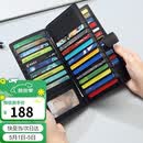 高尔夫GOLF卡包男士头层牛皮多卡位大容量银行卡片包防盗刷长款钱包男证件包商务钱夹5V718394J黑色