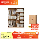 源氏木语实木儿童衣柜家用卧室收纳柜小户型推拉门落地柜子储物柜 【6】(原木色)1.6米移门衣柜