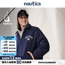 nautica white sail×CityBoy 中性日系宽松舒适百搭铺棉厚外套棉服JW5473 藏青41C 2XL