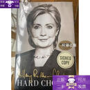 二手书 希拉里签名版《艰难抉择》Hillary signed《Hard choices