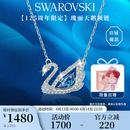 施华洛世奇（SWAROVSKI）【125周年限定】SWAN 经典蓝天鹅项链女生日礼物女