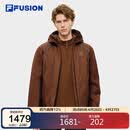 FILA FUSION斐乐潮牌章昊同款棉服男2026春休闲保暖拼色宽松连帽外套