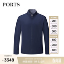 PORTS秋冬款男装商务休闲舒适保暖棉衣MM9J115NZO006 NAVY GREY M