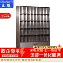 山威定制款钢制储物柜 45格下层双开门不锈钢304银色