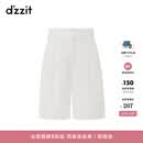 DZZIT地素短裤春夏时尚休闲宽松短裤女薄款高腰裤子小众 白色 XS