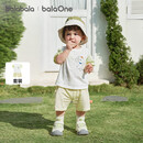 巴拉巴拉童装宝宝短袖套装婴儿夏装2026新款夏装男童女童t恤裤子可爱时尚