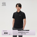 KOLON SPORT/可隆SECO POLO衫  男士户外抗菌防晒UPF50+吸湿速干T恤 LHPT6MTT23-BK 黑色 XL 180/100A