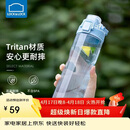 乐扣乐扣（LOCK&LOCK）人鱼线塑料运动水杯夏天便携水壶带刻度提手男女水杯子700ML蓝色