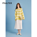 PSALTER诗篇2026夏季新款【黄油曲奇】宽松大廓形阔身针织衫 浅黄绿 S