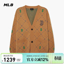 MLB针织衫男女情侣老花加厚保暖外套针织开衫秋冬3AKCM0431-43SAS-S