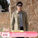 雅戈尔（YOUNGOR）风衣男翻领单风衣锦纶耐穿舒适透气男士上衣外套 GYDF424995YQA卡其 XL 180/100A