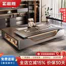 忠胜办公家具新款轻奢高档总裁办公桌老板桌E0级环保老板桌董事长办公桌椅组合 3.2米老板桌+3.6米文件柜