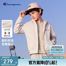 Champion【纯棉】冠军男女童连帽开衫卫衣26春季新款刺绣休闲运动儿童外套