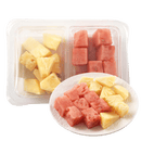 【鲜切】多彩双拼果切（金钻凤梨+西瓜）300g