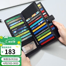 高尔夫GOLF卡包男士头层牛皮多卡位大容量银行卡片包防盗刷长款钱包男证件包商务钱夹5V718394J黑色