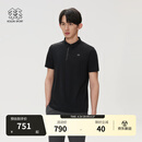 KOLON SPORT/可隆户外吸湿速干T恤 男士抗菌珠地POLO T恤 LHPT6MTT25-BK 黑色 XL 180/100A