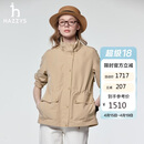 哈吉斯（HAZZYS）女装 春季款女士外套【PHIZ系列】可拆卸帽收腰夹克女ASVSU0DAX05