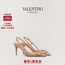 华伦天奴VALENTINO[礼物]女士 VLOGO SIGNATURE 漆皮高跟鞋 肉桂粉色（建议选小半码） 37