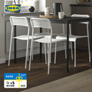 宜家（IKEA）【新品】SANDSBERG桑德贝利椅子餐椅成人凳子靠背椅 白色椅子