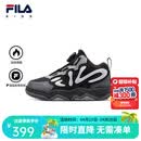 FILA儿童童鞋棉靴2025年冬季男女小童儿童加绒mambo棉鞋 黑/城堡灰-BC 28